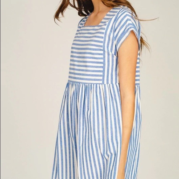 Striped babydoll dress - Picture 4 of 4